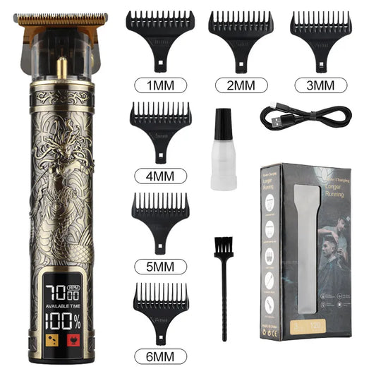 PrecisionCraft LCD Hair Trimmer with Vintage Design